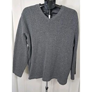 Banana Republic Men's XL Dark Gray Ribbed Sweater